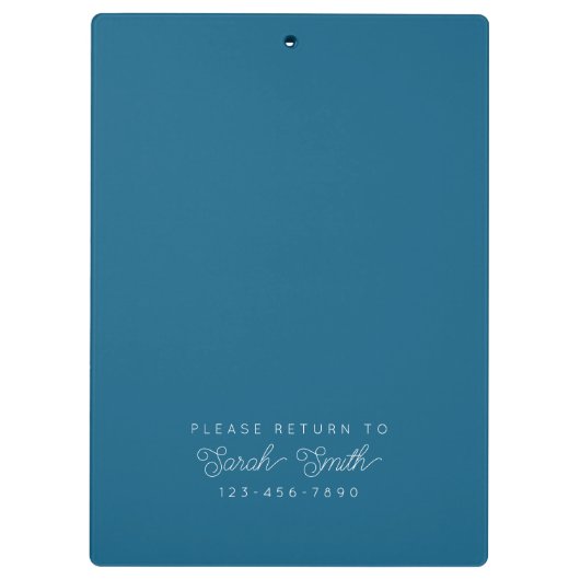 Aangepast klembord voor docent of student (Achterkant)