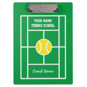 Aangepast klembord voor tennistrainers (Voorkant)