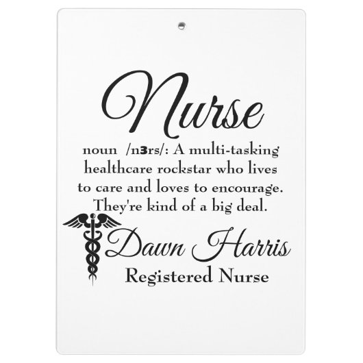 Aangepast klembord voor verpleegkunde (Achterkant)