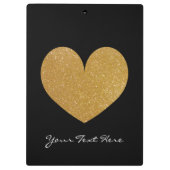 Aangepast klembord voor zwart-wit en faux goudglit (Achterkant)