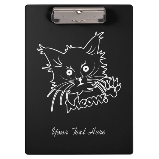 Aangepast klembord voor zwarte kat (Voorkant)