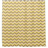Aangepast kleur Chevron-patroon Douchegordijn (Voorkant)
