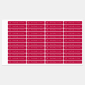 Aangepast kleur logo toevoegen script product labels (Vel)