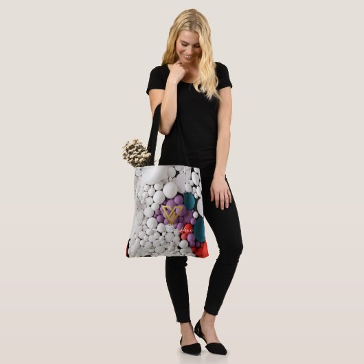 Aangepast: Kleur Pop Bubbles Gepersonaliseerd Tas (Op model)