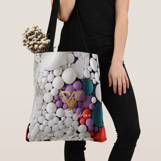 Aangepast: Kleur Pop Bubbles Gepersonaliseerd Tas (Dichtbij)