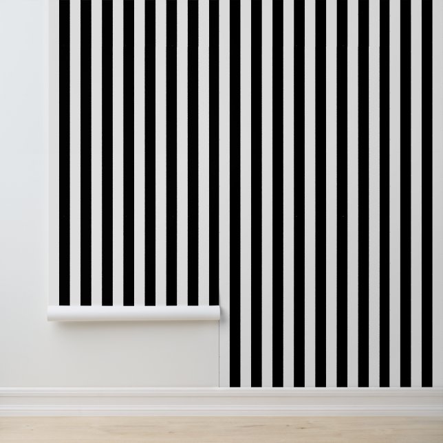 Aangepast kleur verticaal streeppatroon behang (Applicatie)