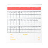 Aangepast kleurenblad voor Bowling | 10-pins Bowli Notitieblok (Voorkant)