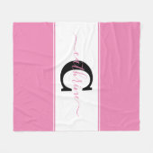 Aangepast kleurenblok fleece deken (Voorkant (Horizontaal))