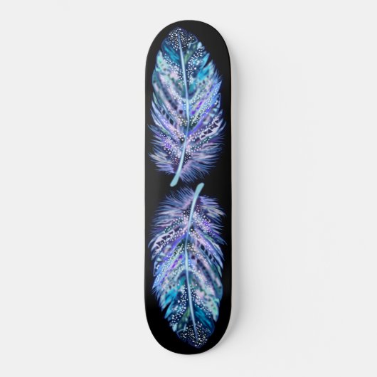 Aangepast kleurenbord - Mooie veren veren Persoonlijk Skateboard (Voorkant)