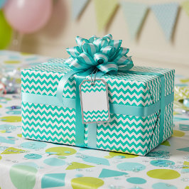 Aangepast kleurenchevron cadeaupapier