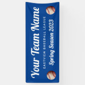 Aangepast kleurenhonkbalteam spandoek (Verticaal)