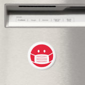 Aangepast kleurenmasker voor gezichtsmasker emoji  magneet (Insitu (Vaatwasser))