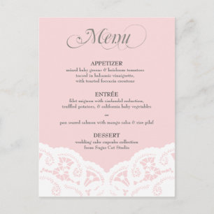 Aangepast kleurenmenu Doily Briefkaart