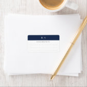 Aangepast kleurenmonogram etiket (Insitu)