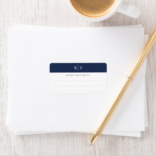 Aangepast kleurenmonogram etiket (Insitu)