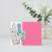 Aangepast kleurennaaiwerk met dummykaart briefkaart (Staand voorkant)