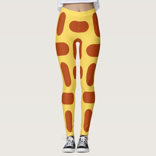 Aangepast Kleurenpatroon Leggings (Voorkant)