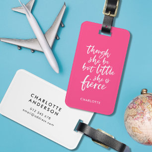 Aangepast kleurenscript, klein, maar doorschijnend bagagelabel