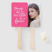 Aangepast kleurenscript, klein, maar doorschijnend handwaaier (Voorkant en achterkant)