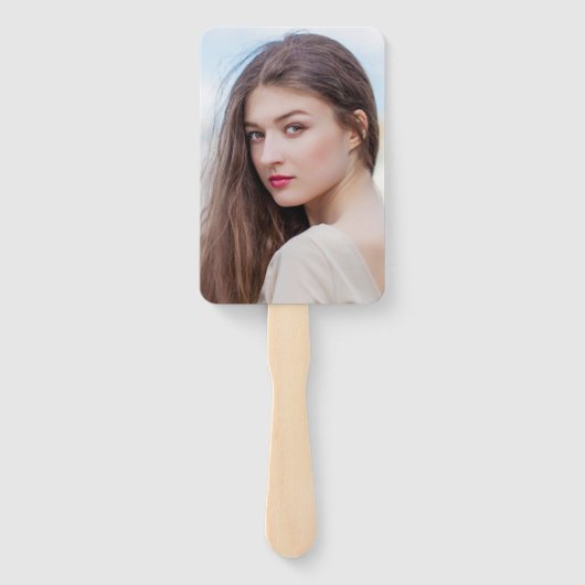 Aangepast kleurenscript, klein, maar doorschijnend handwaaier (Achterkant)