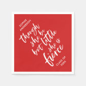 Aangepast kleurenscript, klein, maar doorschijnend servet (Voorkant)