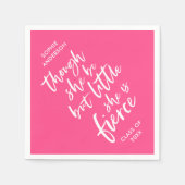 Aangepast kleurenscript, klein, maar doorschijnend servet (Voorkant)