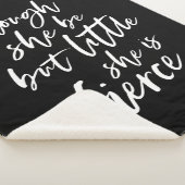 Aangepast kleurenscript, klein, maar doorschijnend sherpa deken (3/4)