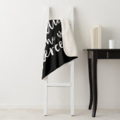 Aangepast kleurenscript, klein, maar doorschijnend sherpa deken (In situ)