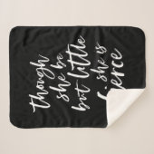 Aangepast kleurenscript, klein, maar doorschijnend sherpa deken (Voorkant (horizontaal))