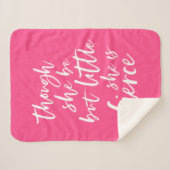 Aangepast kleurenscript, klein, maar doorschijnend sherpa deken (Voorkant (horizontaal))