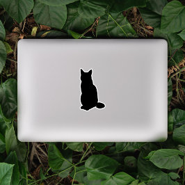 Aangepast kleurensitcat Silhouette Sticker