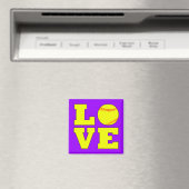 Aangepast kleurensoftball Love Fridge Magnet (Insitu (Vaatwasser))