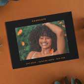 Aangepast kleurentekstfotocollege Foto Afstuderen Aankondiging