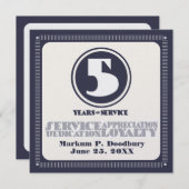 Aangepast kleurenwerknemer 5 jaar servicetoekennin (Voorkant / Achterkant)