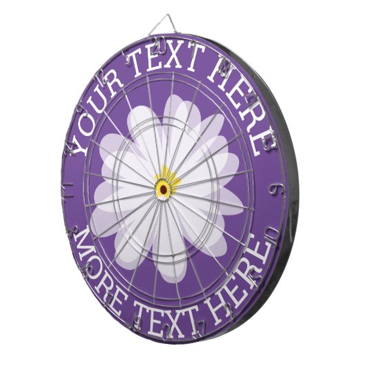 Aangepast kleurenwit dartboard voor daidy-bloem dartbord (Voorkant Rechts)