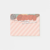 aangepast kleurgaren schuint haksteenkoraal post-it® notes (Voorkant)