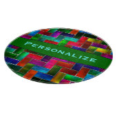 Aangepast kleurig glazen mozaïekglazen snijvlak snijplank (Hoek)