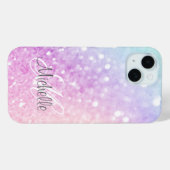Aangepast kleurig glitter Iridescent Elegant Case-Mate iPhone Case (Achterkant (horizontaal))