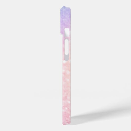 Aangepast kleurig glitter Iridescent Elegant Case-Mate iPhone Case (Achterkant / Links)