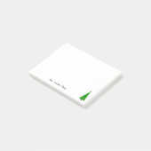Aangepast kleurig kerstboombericht post-it® notes (Schuin)
