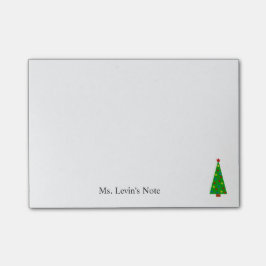 Aangepast kleurig kerstboombericht post-it® notes