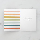 Aangepast kleurig Wenskaart voor geboorte Kaart (Binnen)