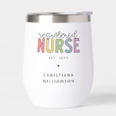 Aangepast kleurrijk geregistreerd zurenRN Afstuder (Links)