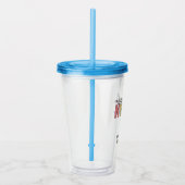 Aangepast kleurrijk geregistreerd zurenRN Afstuder Acryl Drinkbeker (Rechts)