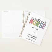 Aangepast kleurrijk geregistreerd zurenRN Afstuder Planner (Display)