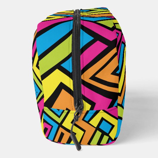 Aangepast kleurrijk Neon Graffiti Street Art Patro Toilettasje (Rechts)