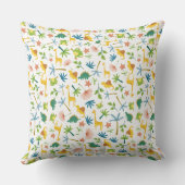 Aangepast kleurrijk patroon safari giraffe schatti kussen (Achterkant)