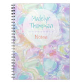 Aangepast , kleurrijk ronddraaipatroon notitieboek (Voorkant)