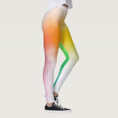 Aangepast kleurrijk Roze Rood Geel Oranje Blauw Gr Leggings (Rechts)