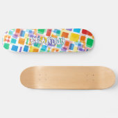 Aangepast kleurrijke Abstracte hep-geometrische mo Persoonlijk Skateboard (Horizontaal)